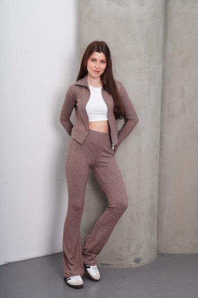 Disela Lume Flare Spanish Flare Knitwear Trousers