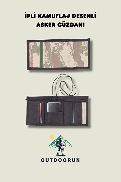 Outdoorun Drawstring Camouflage Patterned Soldier Wallet