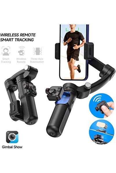 Shopi مثبت جيمبال ثلاثي المحاور مضاد للاهتزاز للهواتف الذكية من مونتاكي مع عم...