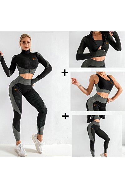 Generic Women's Sports Set (S) Small Size (Black)