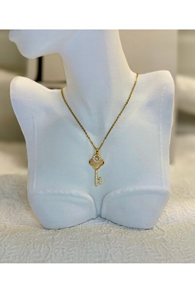 stainles steel Anahtar & Yonca Kolye