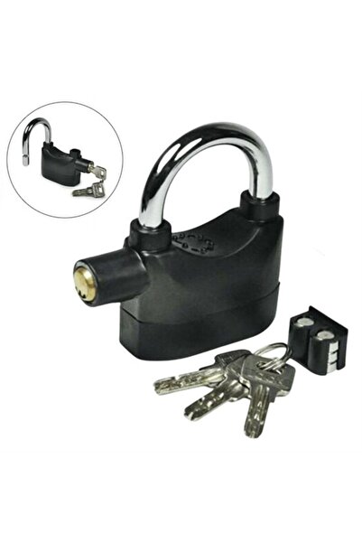 Go İthalat Desibel Black Alarm Multi-Function Extra Security Square Hanging C...