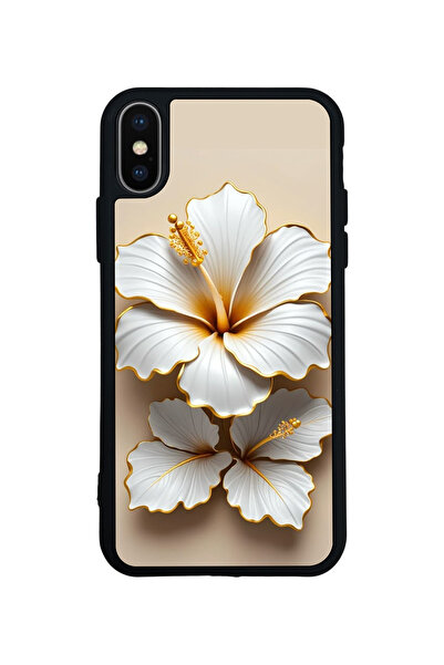 Aksel Kılıf غطاء متوافق مع iPhone XS Max، مطبوع، أسود غير لامع، سيليكون ناعم،...