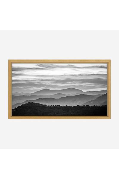 Tajridhome لوحة جبال - مشهد جبلي - تدرجات رمادية - هادئ - لوحات طبيعة - لوحات...