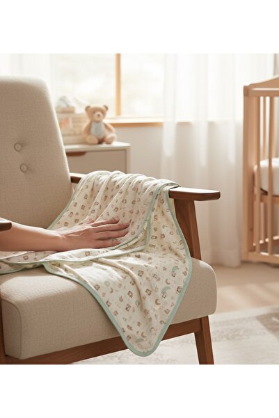 Babydola Baby Combed Cotton Single Layer Cotton Blanket