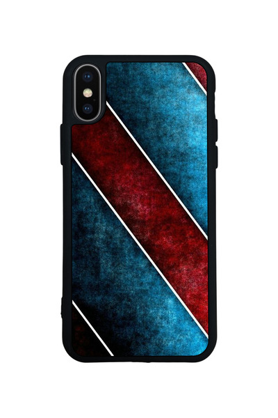 Aksel Kılıf غطاء متوافق مع iPhone XS Max، مطبوع، أسود غير لامع، سيليكون ناعم،...