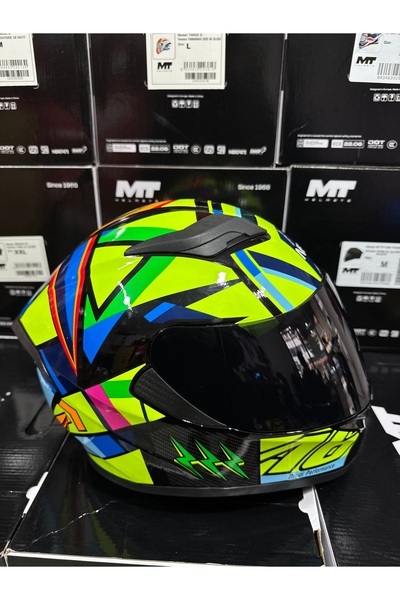 SHNMOTO Nero 316 full face kask 46 siyah vizörlü