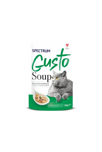 SPEKTRUM Spectrum Gusto Kedi Çorbası Ton Balığı, Uskumru ve Brokolili 50 Gr