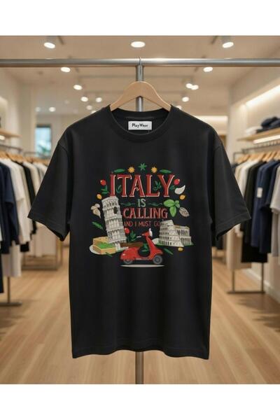 playwear ITALIA SUNE Tricou oversize imprimat