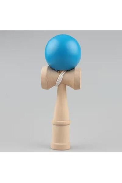 OEM Wooden Kendama, 18x7cm, minimalist design, blue