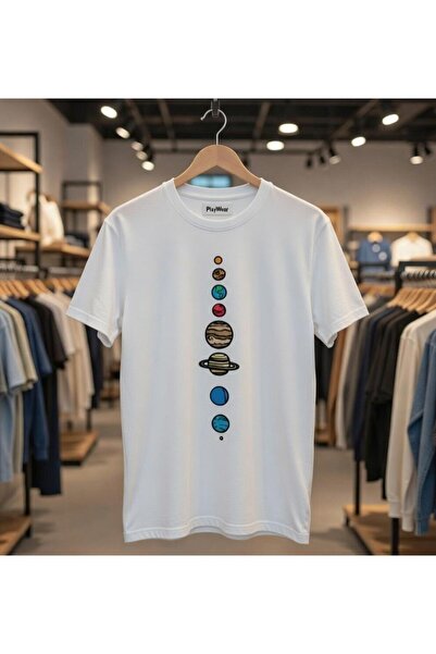 playwear Μπλουζάκι με τυπωμένο σχέδιο Loose Fit Unisex Planets Color Design