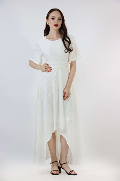 2TRENDY Beige dress with details