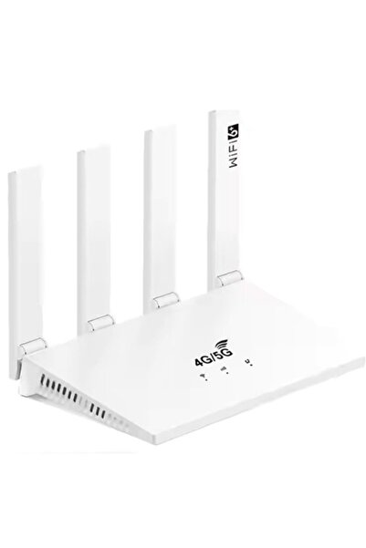 Midcom 4G Sim Kartlı 4 Anten 1 PORT RJ45 Taşınabilir Router Wifi 6 Modem