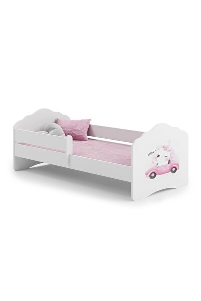 Other Pat pentru copii FALA 160x80 cu balustradă - Pisică