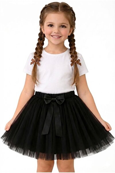 NOBLE STORE 23 أبريل 29 أكتوبر ملابس عرض للأطفال تي شيرت أبيض + تنورة توتو