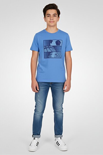 The Children's Place Kids Boy Crew Neck Short Sleeve Graphic Print T-Shirt, Blue