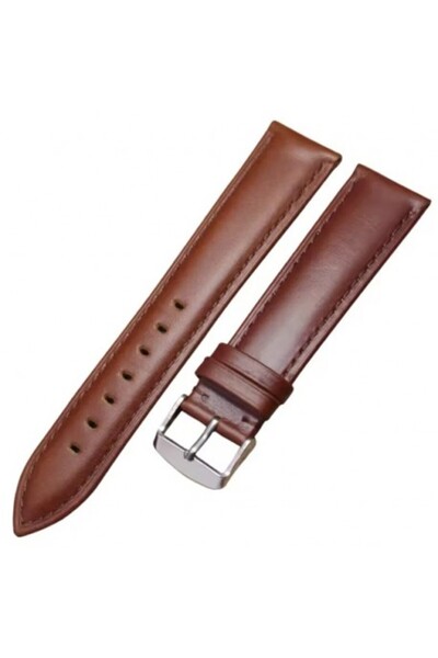 TİME Brown Leather Watch Strap 12mm, 14mm, 16mm, 18mm, 20mm, 22mm, 24mm, 26mm...