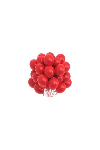 MFM Red Color Pastel Balloon 10 Pcs
