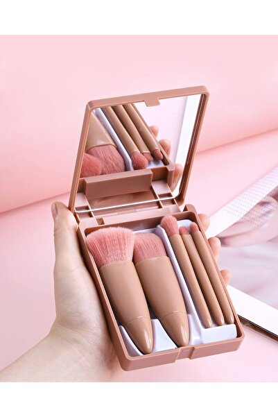 Arabest Travel Size Makeup Brush Set Mini Makeup Brush,with Glasses Case and ...