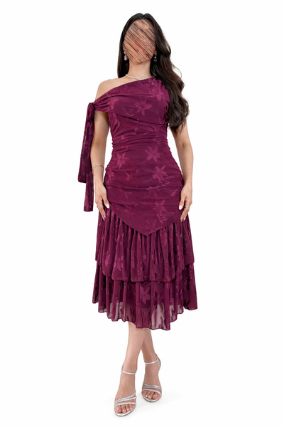 qtati burgundy dress