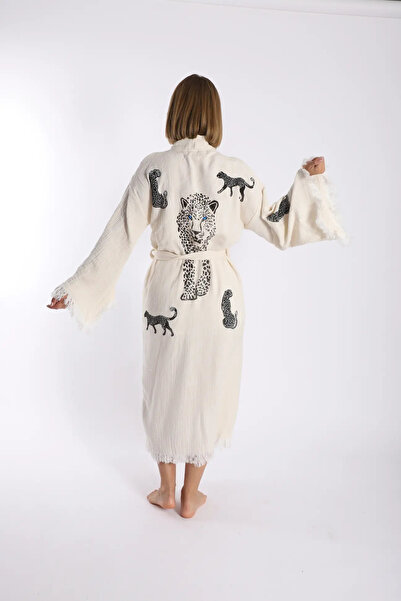 Luna Nueva Pure Natural Cotton Muslin Bathrobe New Season Trend Product Kimon...