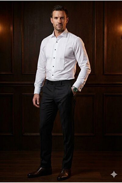 Plus Scorpion Elegant shirt with shiny decorative applications