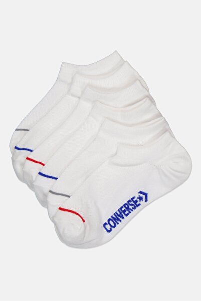 Converse Kids Boy 6 Pairs Brand Logo No Show Socks, Multicolor