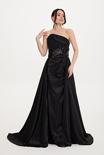 Stylish Stylish long evening dress, extremely elegant, in black