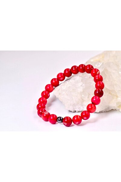 Doğaltaş Coral 8mm Bracelet