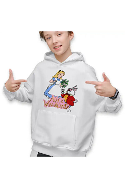 OEM Hanorac Copii Baieti Alice Tara Minunilor Iepure