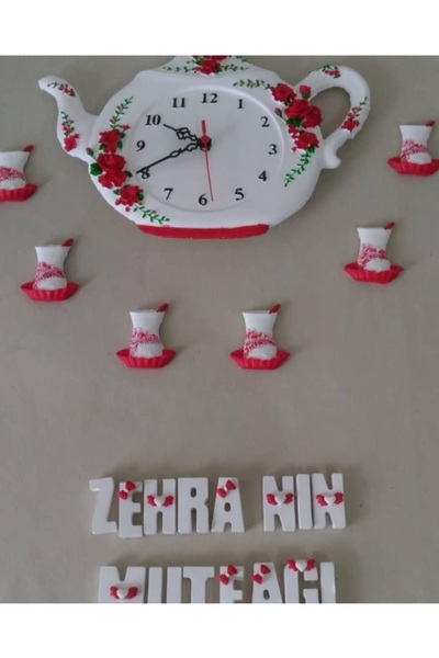 SEMA TASARIM Çaydanlık mutfak saati