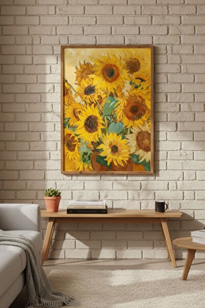 Bolvyra Vincent van Gogh Ayçiçekleri Posteri – Modern Duvar Dekoru Sanatsal T...