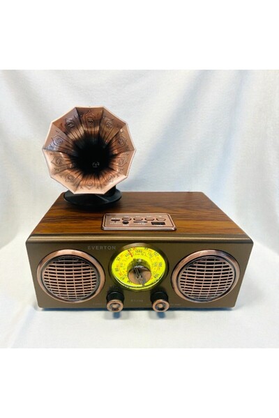 Everest Everton Rt-748 Bluetooth Fm-Usb-Tf-Aux Şarjlı Nostaljik Radyo