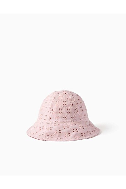 Ziddy Hat Embroidery, Light Pink, 12/14Y