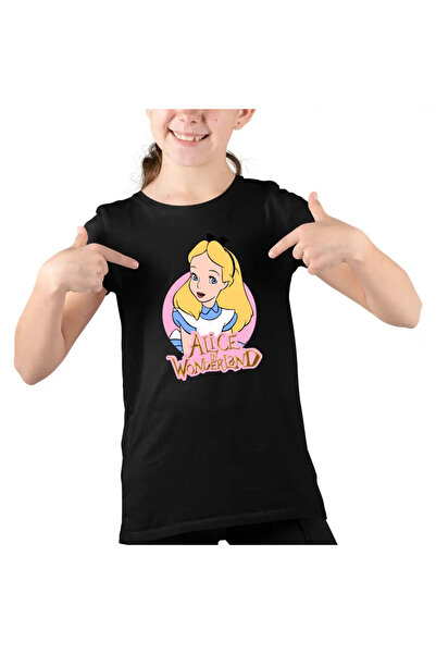 OEM Παιδικό T-shirt με θέμα την Αλίκη στη Χώρα των Θαυμάτων για Κορίτσια