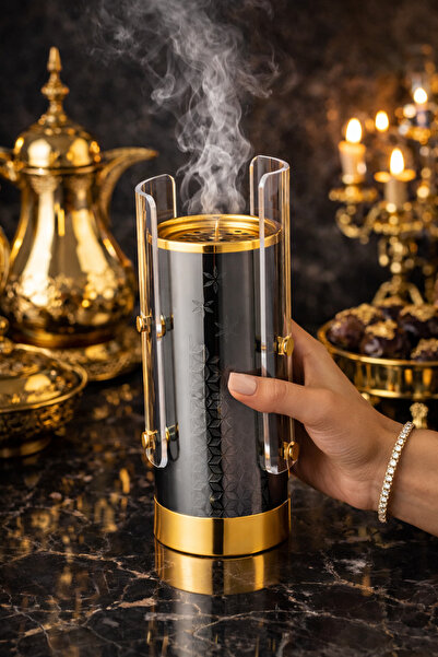 Dania ✨ Luxurious metal incense burner with Sheer Acrylic decoration – elegan...