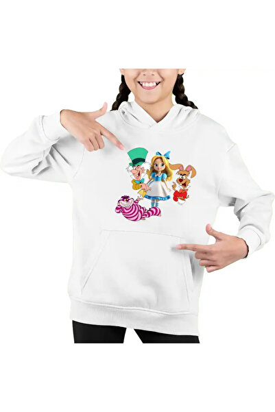 OEM Hanorac Copii Fete Alice Tara Minunilor Mad Hatter March Hare