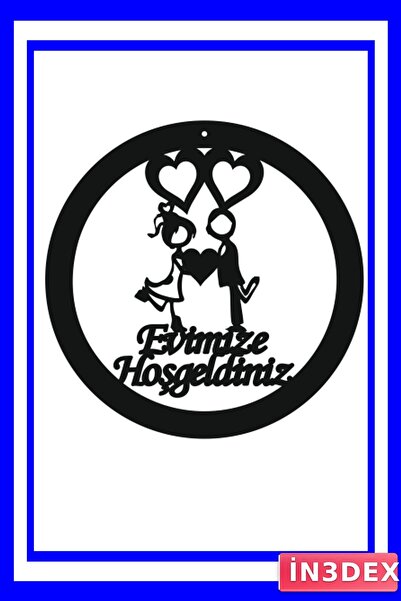 İN3DEX Laser Cut Heart Shaped Door Decoration