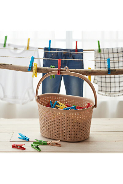 ZS DEMİR Wicker Look Peg Basket