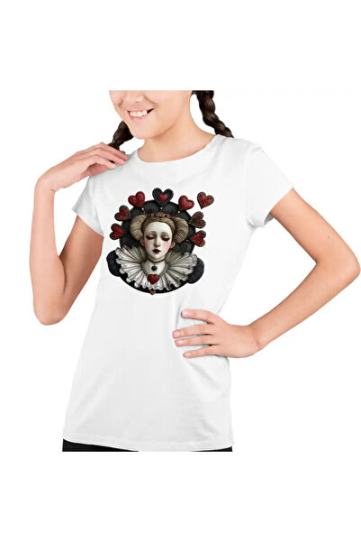 OEM Tricou Copii Fete Alice Tara Minunilor Regina de Cupa