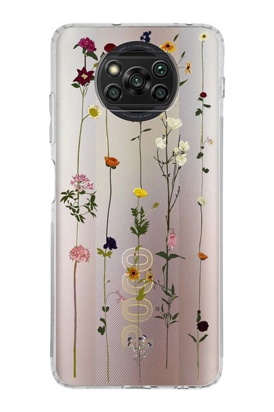 moonset Poco X3 / X3 Pro Uyumlu Baskılı Yumuşak Silikon Şeffaf Telefon Kılıfı