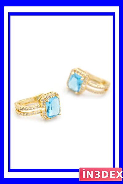 İN3DEX Turquoise Stone Detailed Women's Earring Models