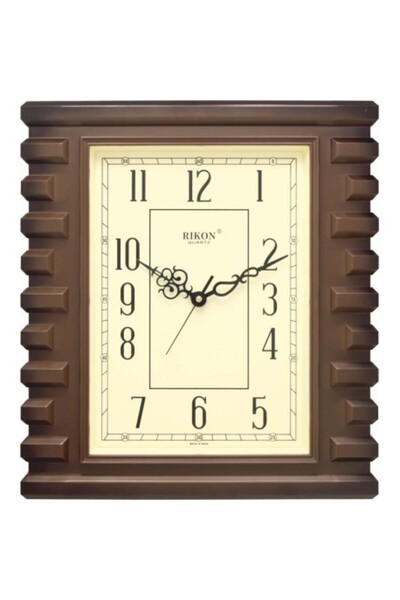 Rikon Wall Clock RK-08 Brown Ivory, Wood Ivory