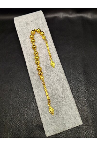 Han Ticarethane Altın Renk Küre Model Ağır Metal 11'li Zaza Tesbih