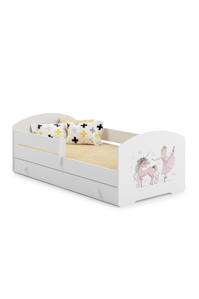 Other Children's bed Luk 160x80 with drawer - Girl with unicorn