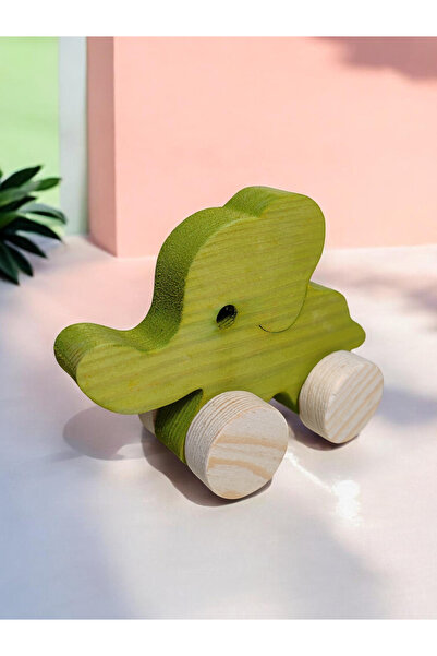 websunday Wooden Toy Elephant Natural Handmade Toy