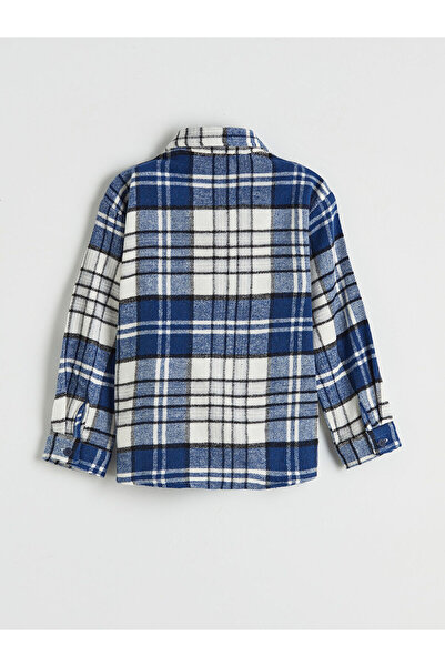 LC Waikiki Μπλουζάκι Ξυλοκόπτη για αγόρια σε μπλε καρό σχέδιο