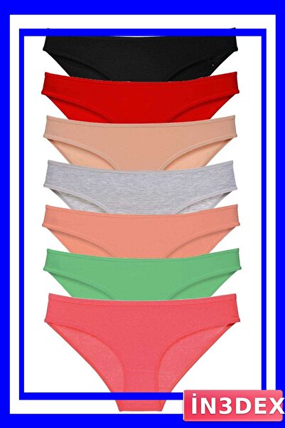 İN3DEX 7 Piece Lycra Women's Panties Set Economic Package