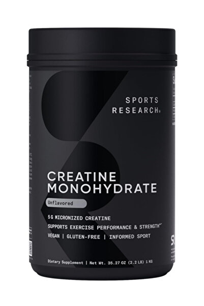 Sports Research Supplements, Creatine Monohydrate - Gain Lean Muscle, Improve...