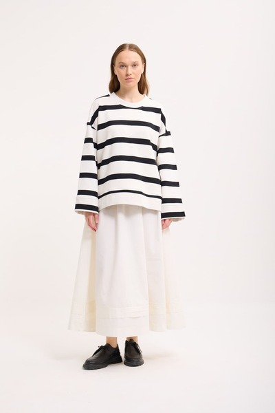 mavi limon Çizgili Sweatshirt